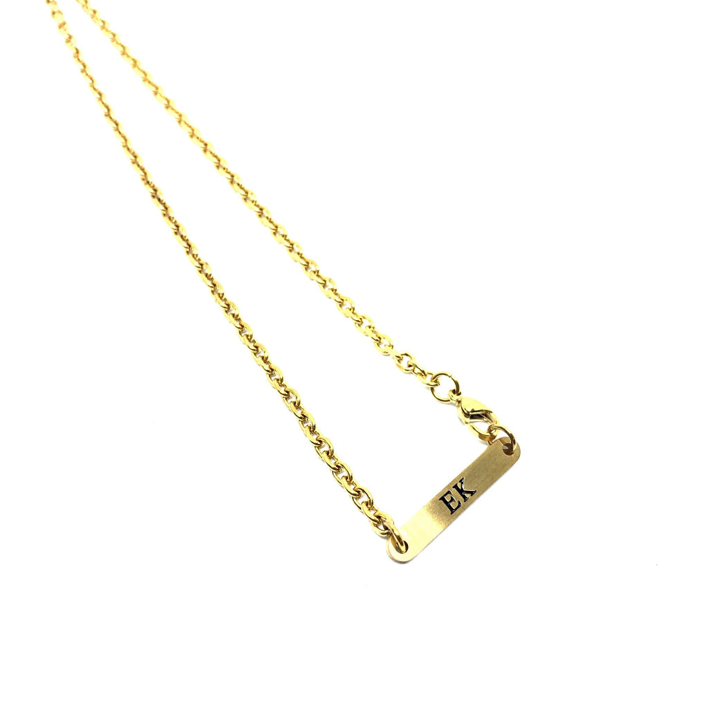 EK Collection Plain Titanium Chain Gold (SS16)