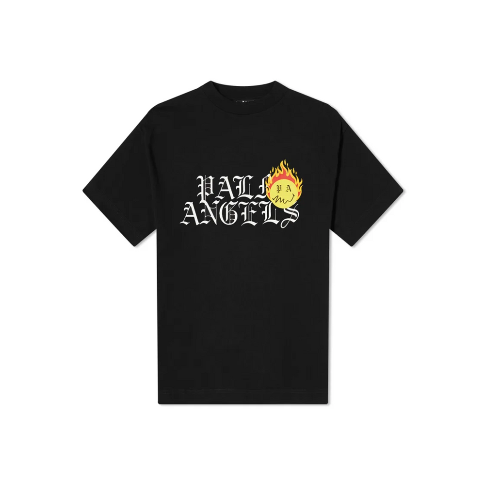 Palm Angels Burning Head Logo Tee Black