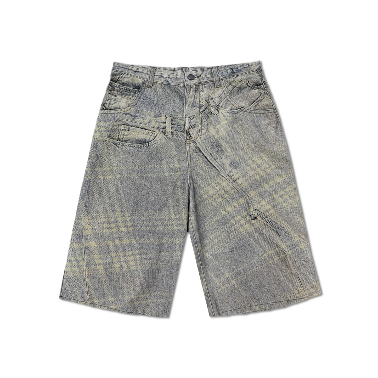 RAW/21 Split Print Denim Jorts Washed Grey (SS26)