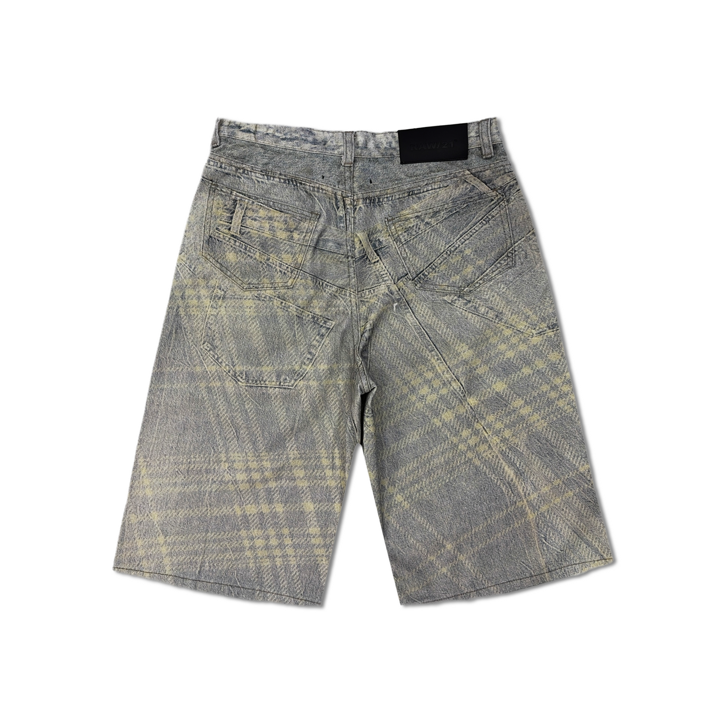 RAW/21 Split Print Denim Jorts Washed Grey (SS26)