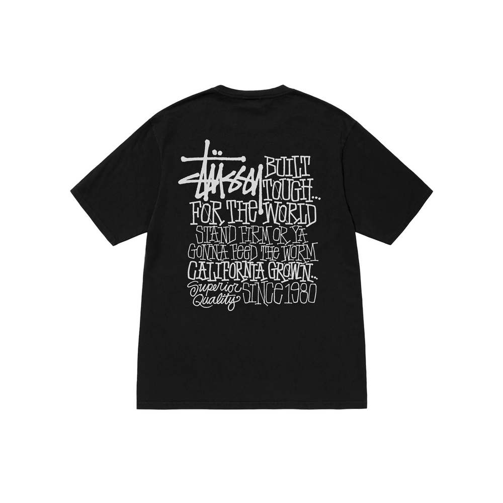 Stussy California Grown Pig. Dyed Tee Black (FW24)