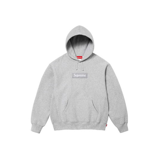 Supreme Box Logo Hoodie Sweatshirt Heather Grey (FW24)