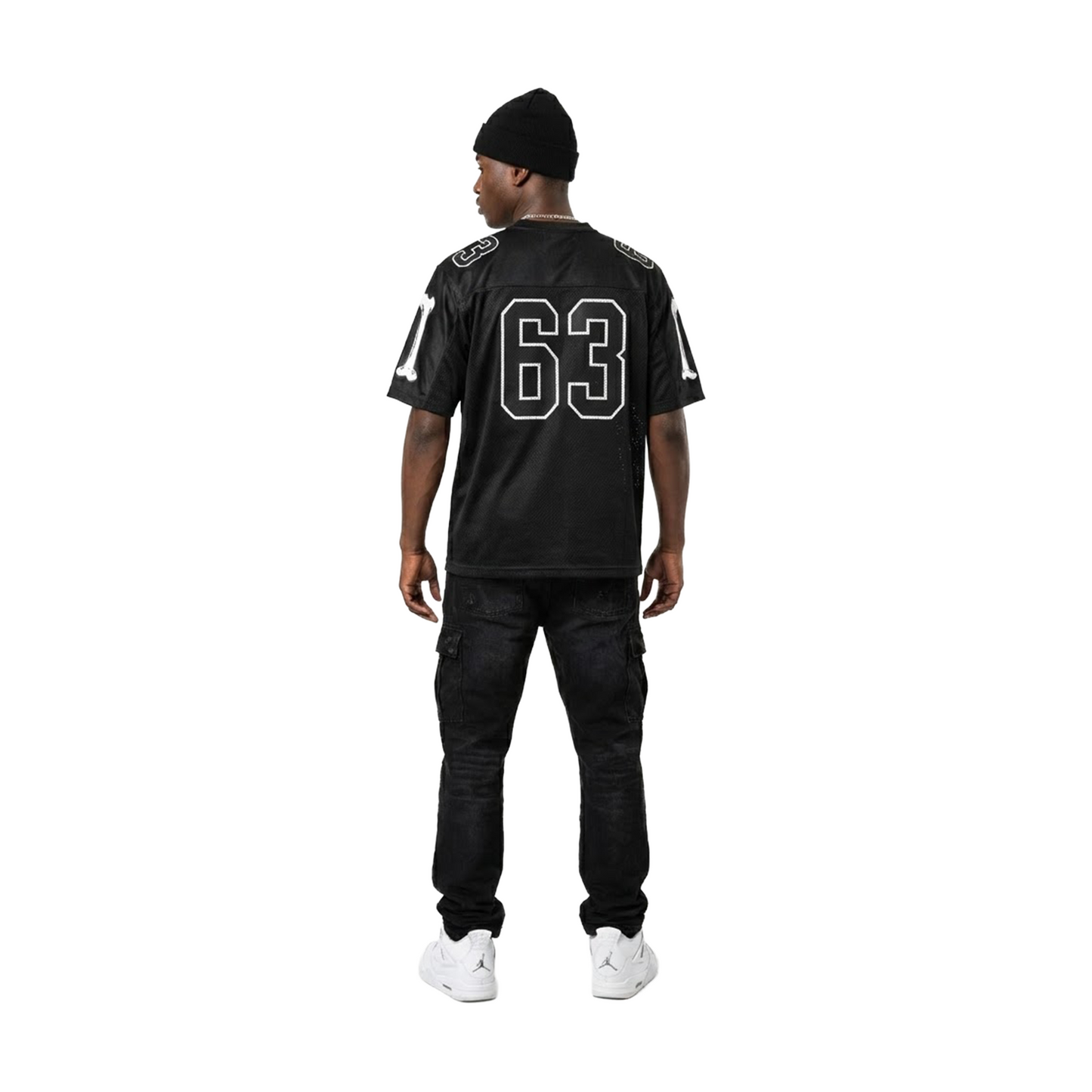 Supreme Bones Football Jersey Black (FW25) – STEALPLUG KL Supreme Bones Football Jersey Black (FW25) – STEALPLUG KL
