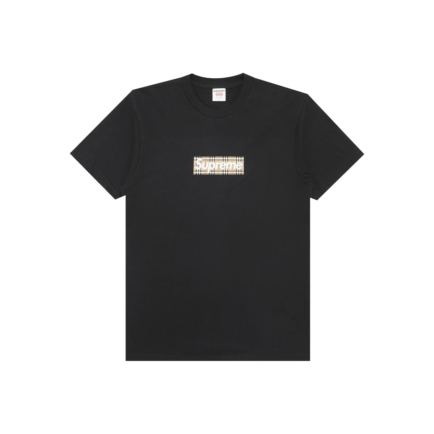 Supreme x Burberry Box Logo Tee Black (SS22)