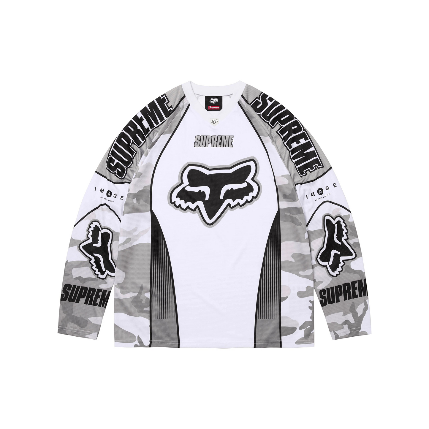 Supreme x Fox Racing DMX Jersey Snow Camo (FW25)