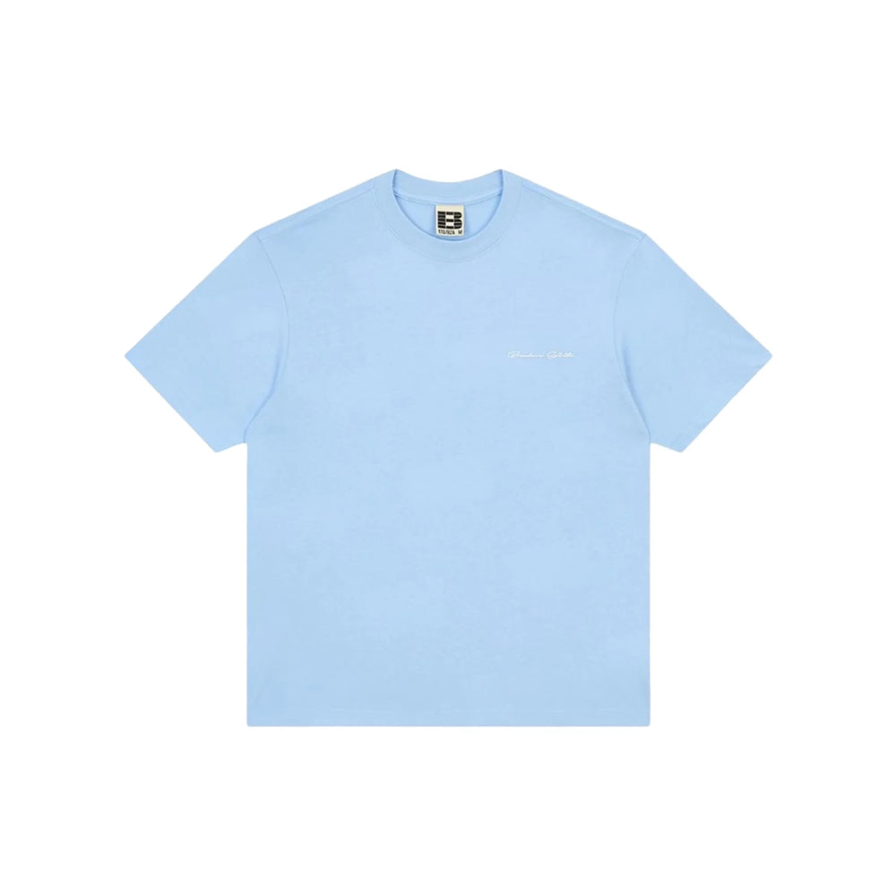 BONELESS Spaceman Handwritten Tee Light Blue (SS26)
