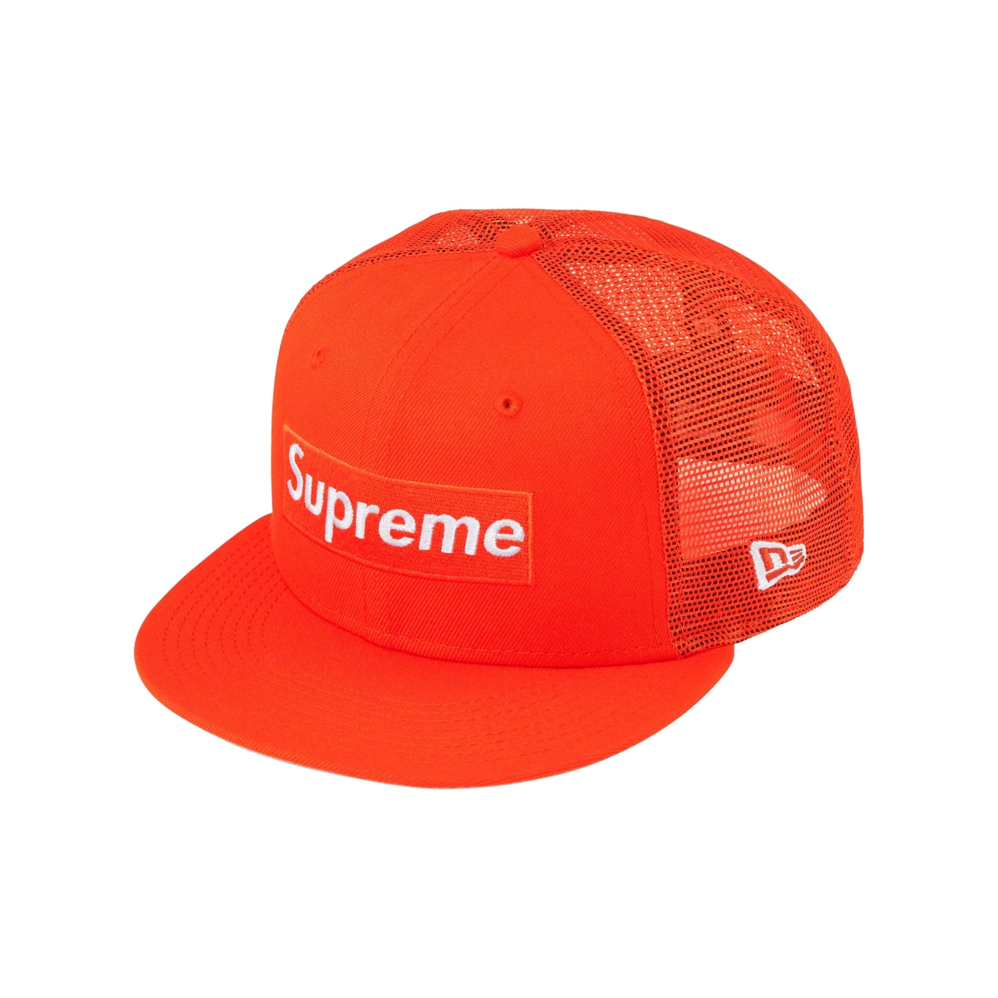 Supreme Box Logo Mesh Back New Era Cap Orange – STEALPLUG KL