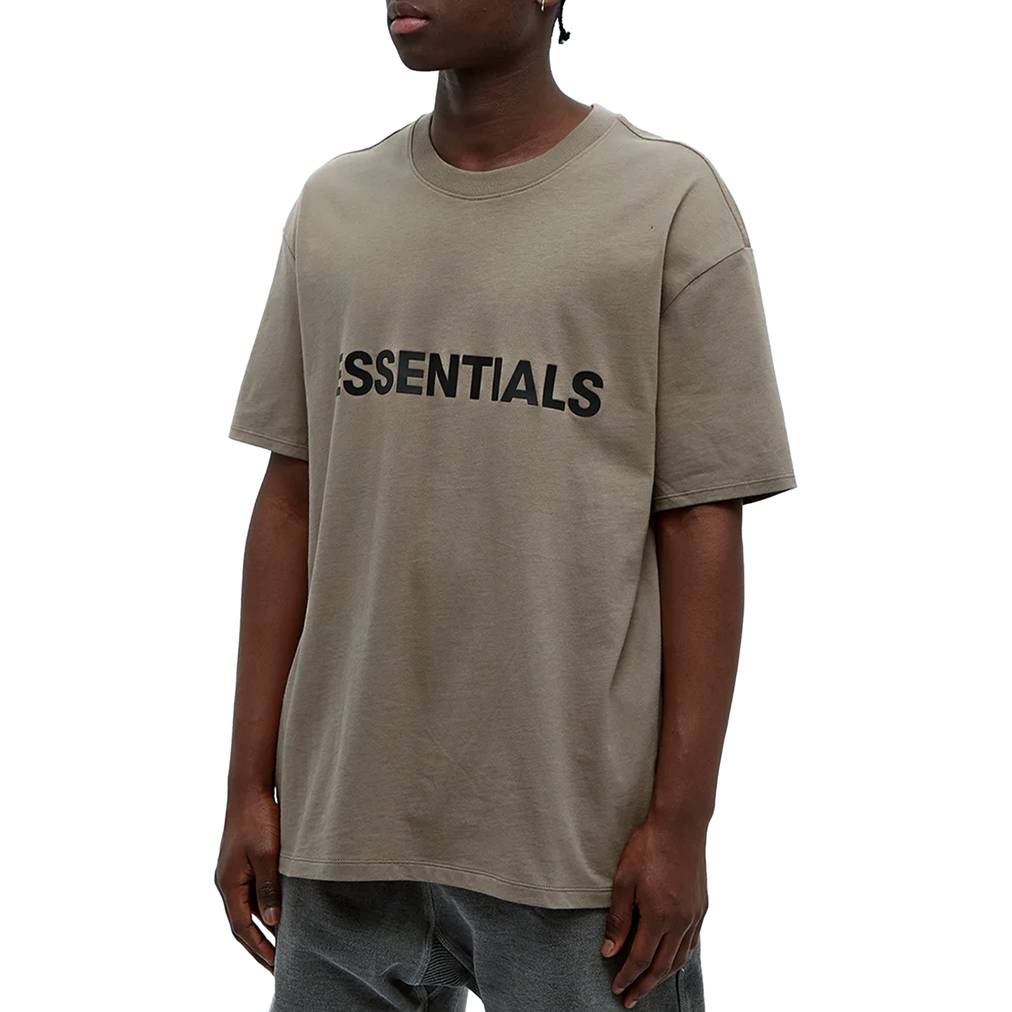Fear of God Essentials Front Logo Tee Taupe