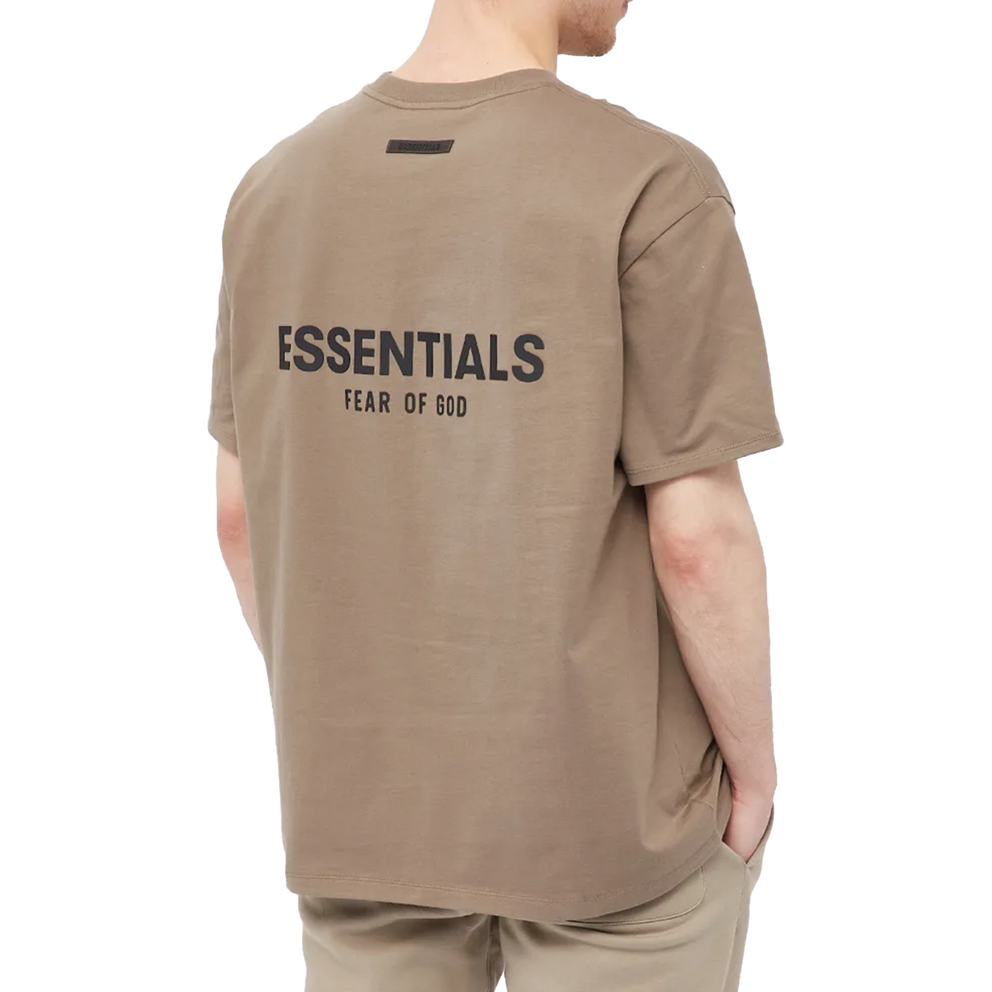 Fear of God Essentials Back Logo Tee Taupe
