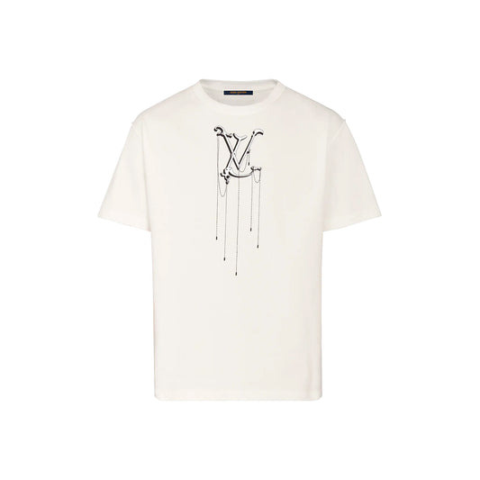 Louis Vuitton LV Pendant Embroidery Tee White