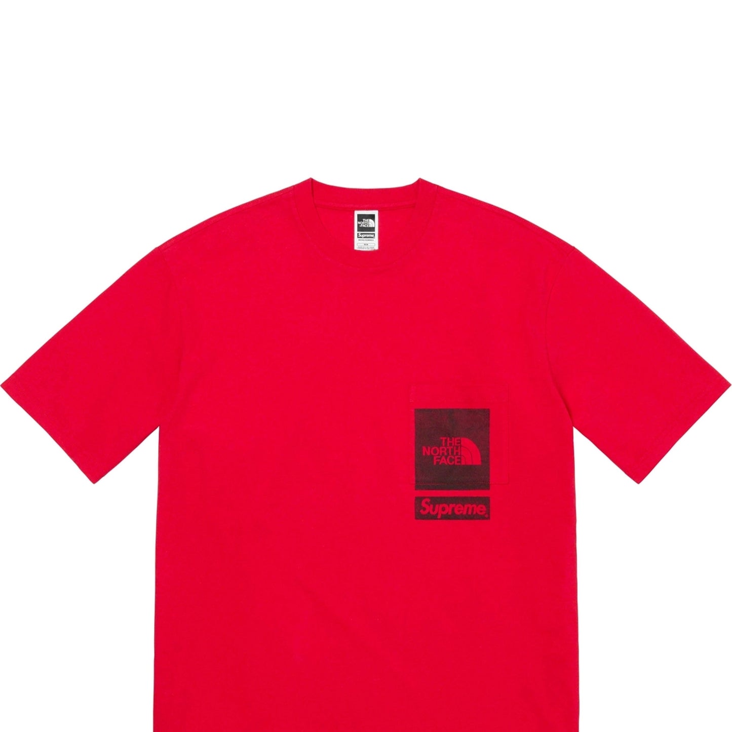Supreme®/The North Face® Printed Pocket Tee Red