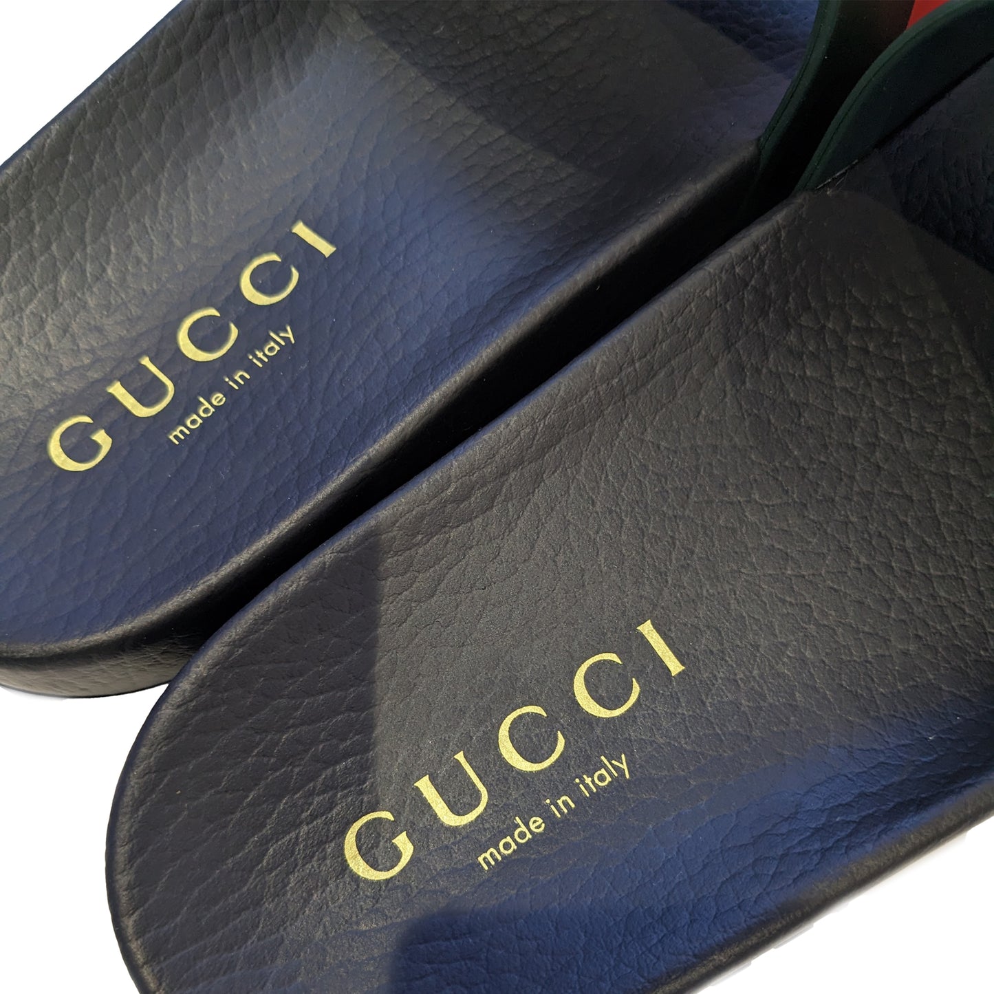 Palace x Gucci Logo Web Slide Sandal Black