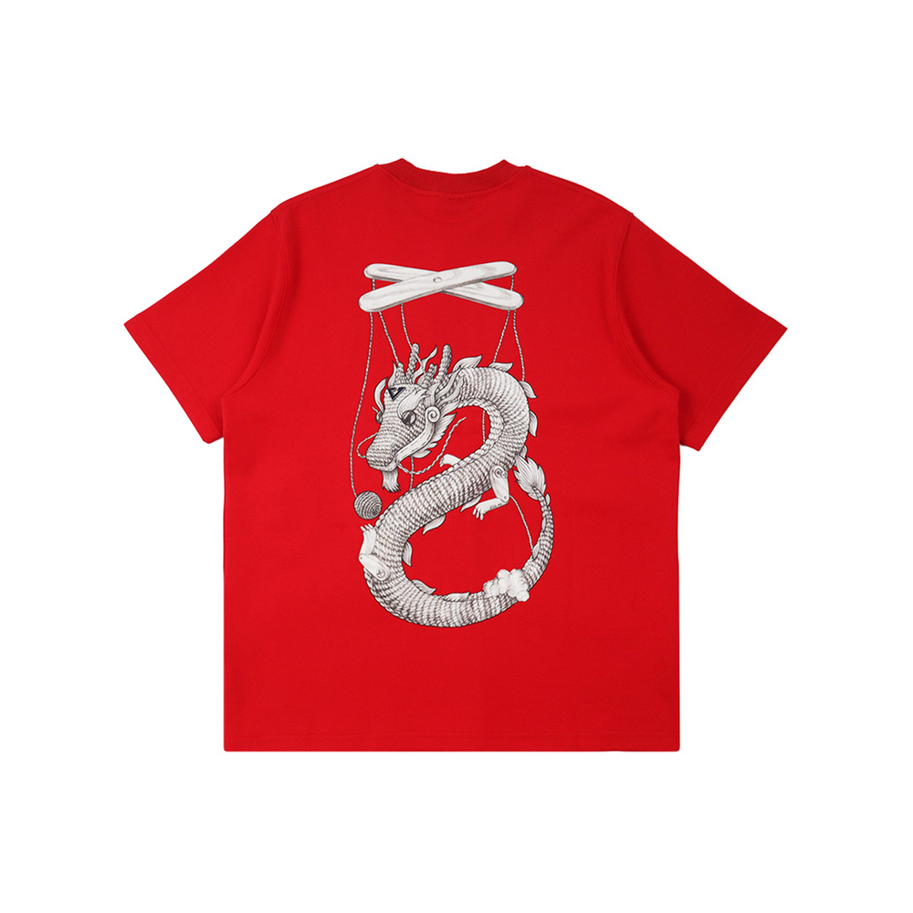 EGLAF Puppet Crochet Dragon Tee Red