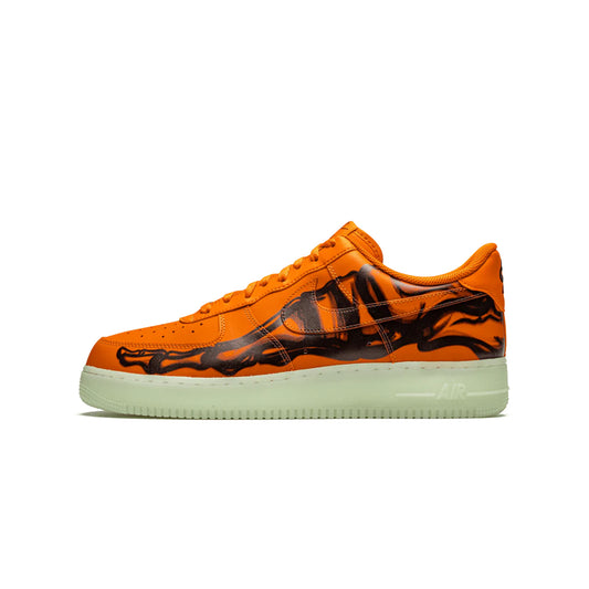 Nike Air Force 1 Low Orange Skeleton Halloween