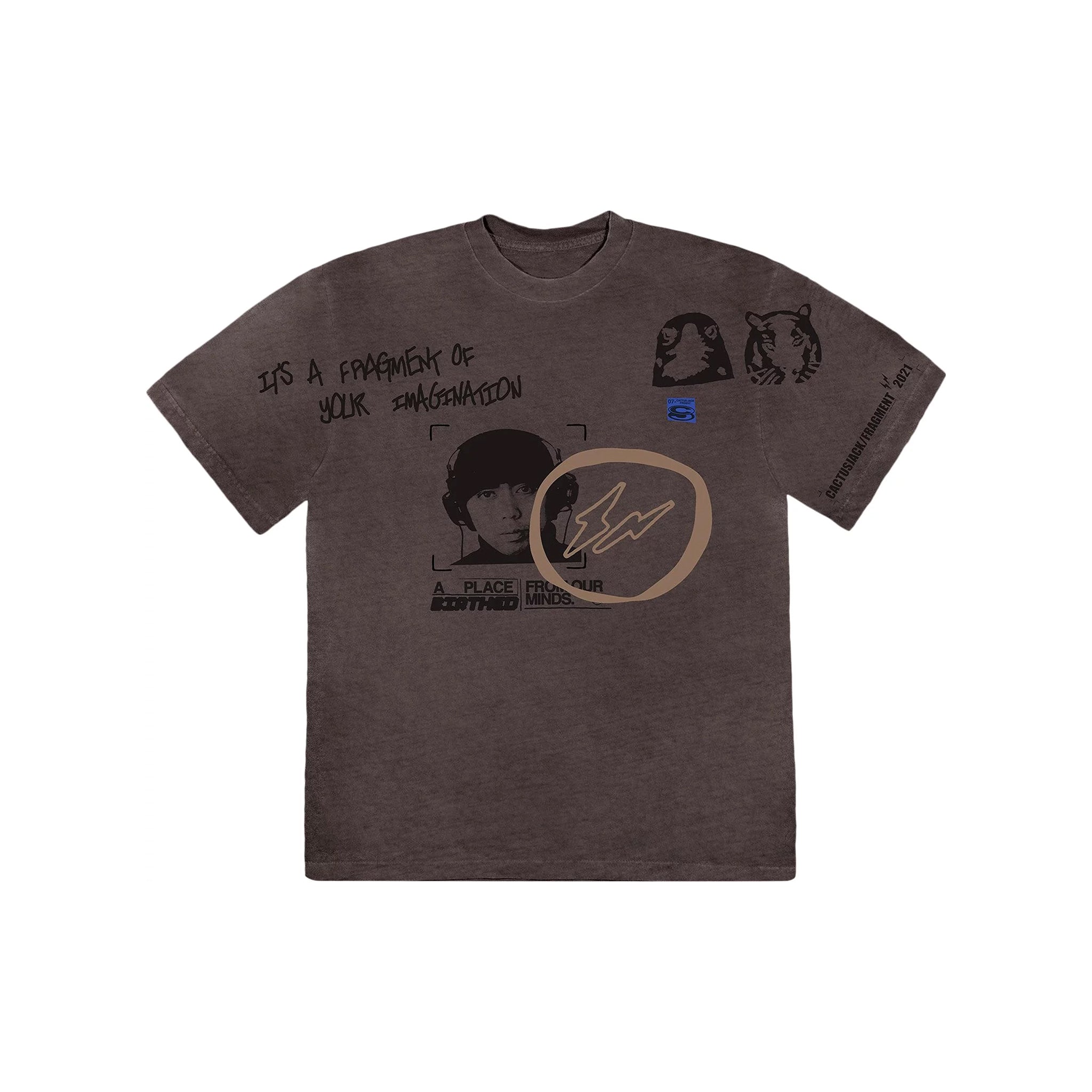 Travis Scott Cactus Jack For Fragment Hiroshi Tee Brown Pepper â STEALPLUG KL