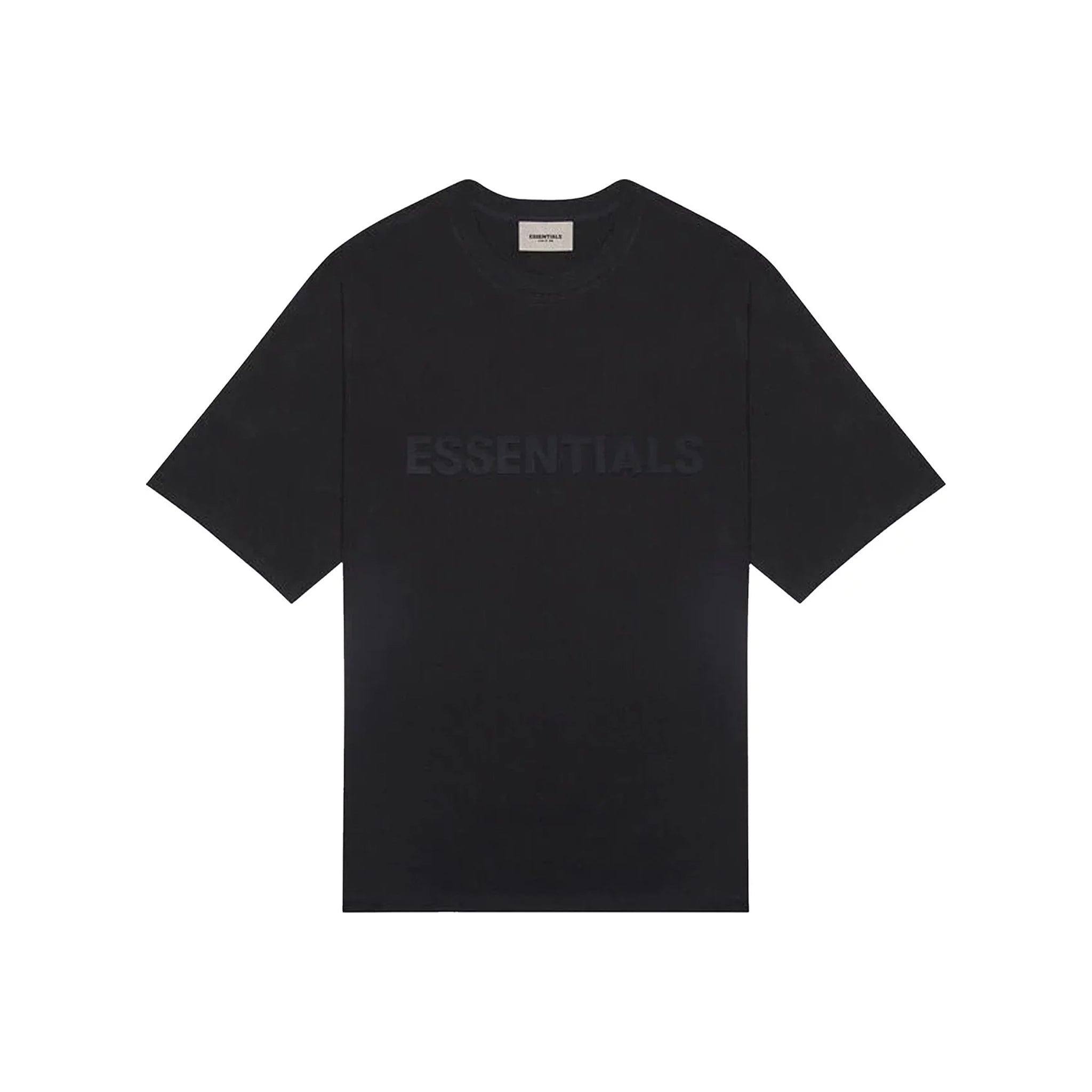 Fear of God Essentials Front Logo Tee Black (SS20) – STEALPLUG KL