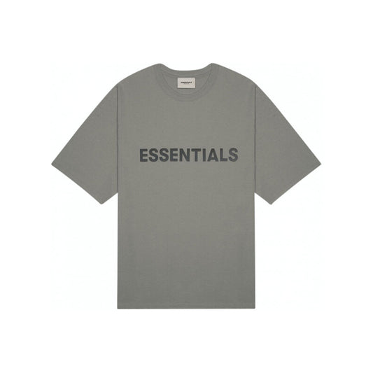 Fear of God Essentials Front Logo Tee Charcoal