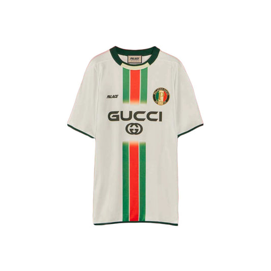 Palace x Gucci Printed Football Technical Jersey Tee White