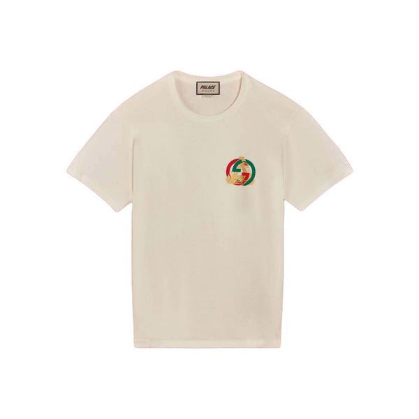 Palace x Gucci Printed Heavy Cotton Jersey Tee White