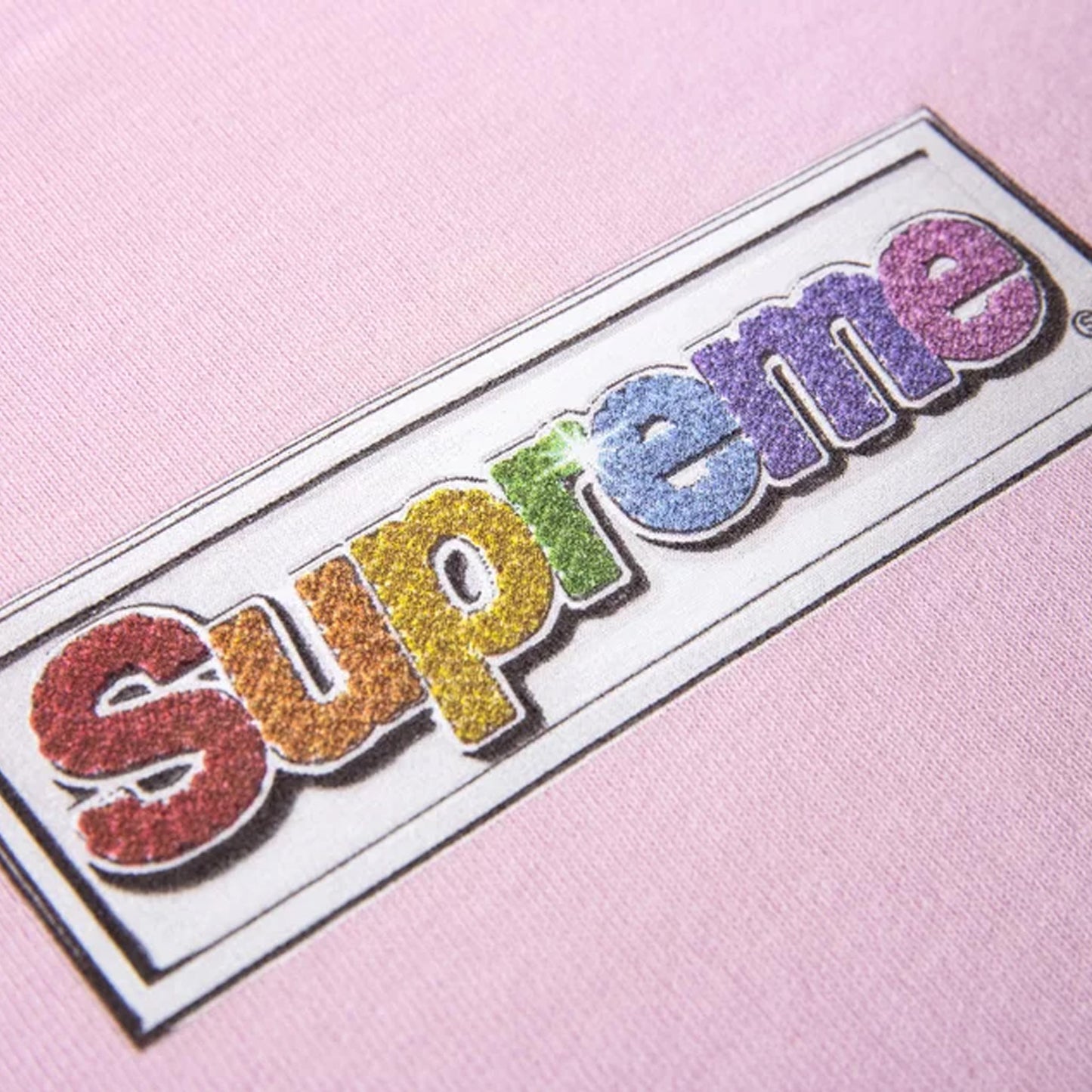 Supreme Bling Box Logo Hooded Sweatshirt Light Pink (SS22)