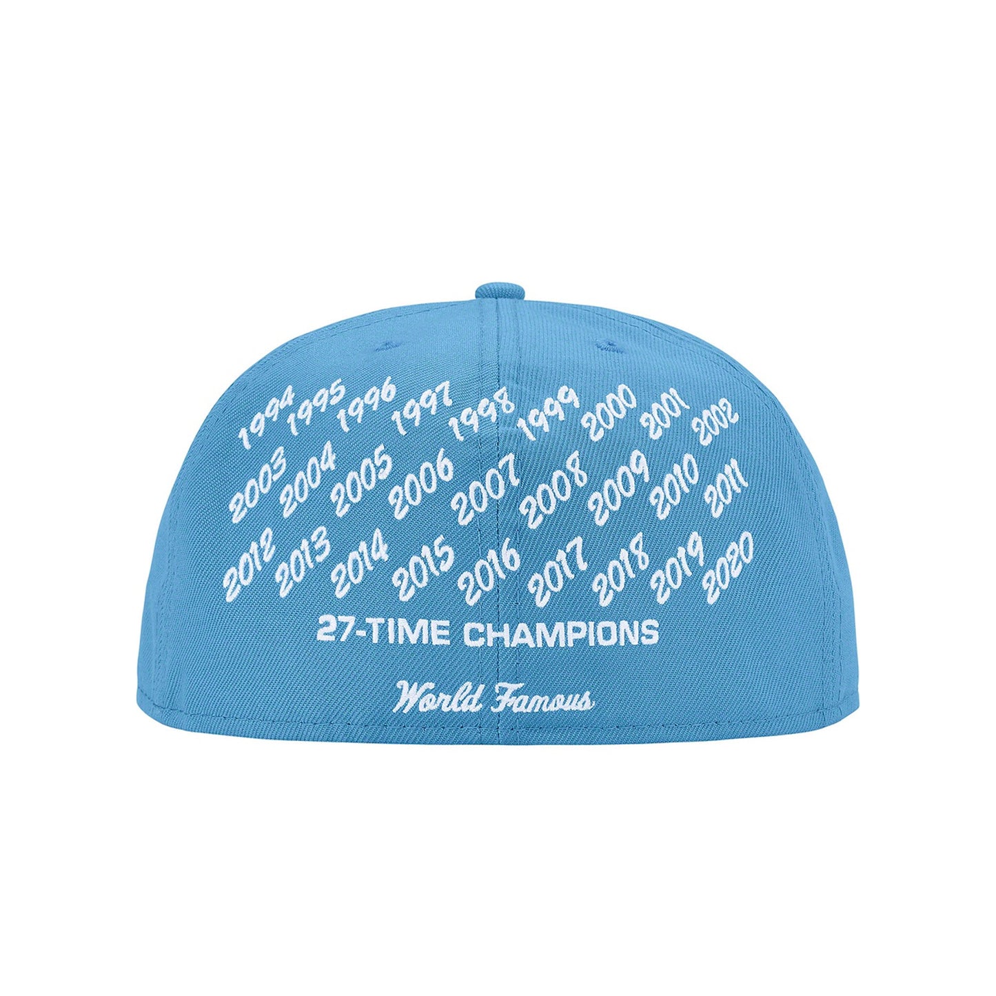 Supreme Champions Box Logo New Era Cap Bright Blue