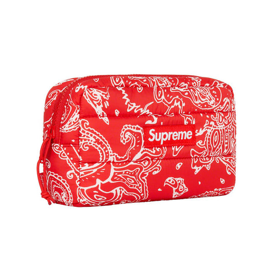 Supreme Puffer Pouch Red Paisley