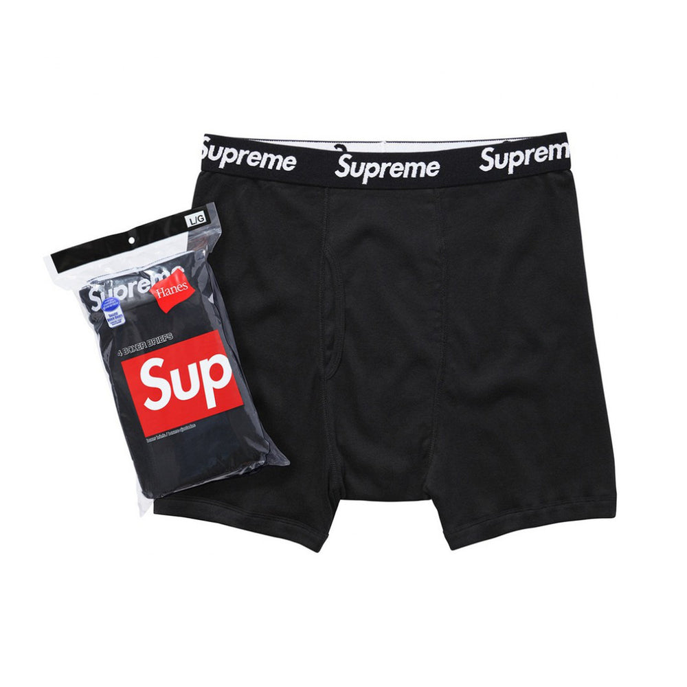 Supreme x Hanes Boxer Briefs 4 Pack Black (SS23)