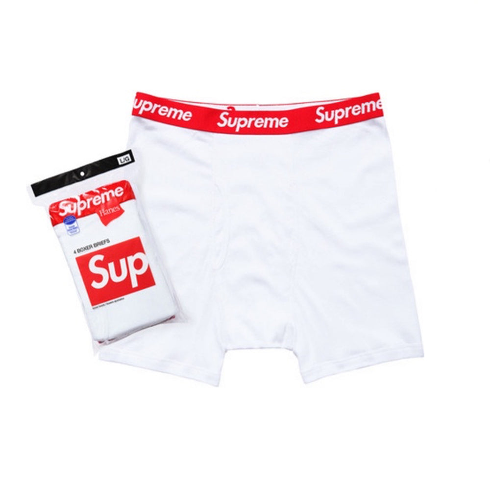 Supreme Hane Boxer Briefs - White (4 Pack) – The Factory KL