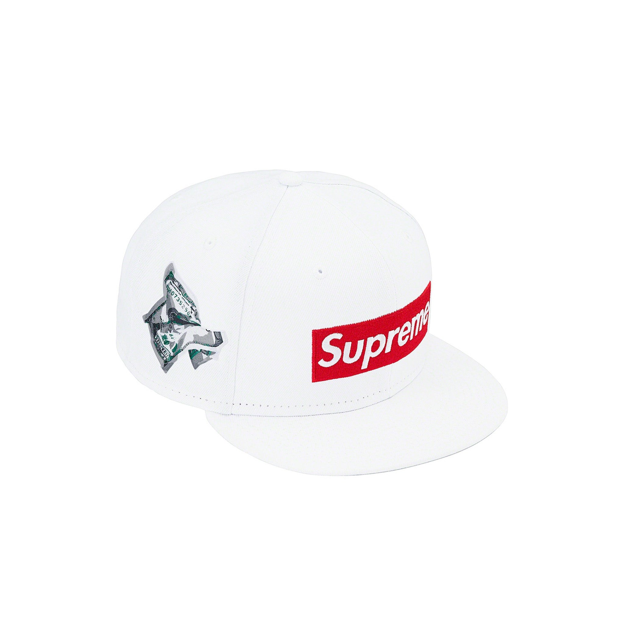 Supreme Money Box Logo New Era White – STEALPLUG KL