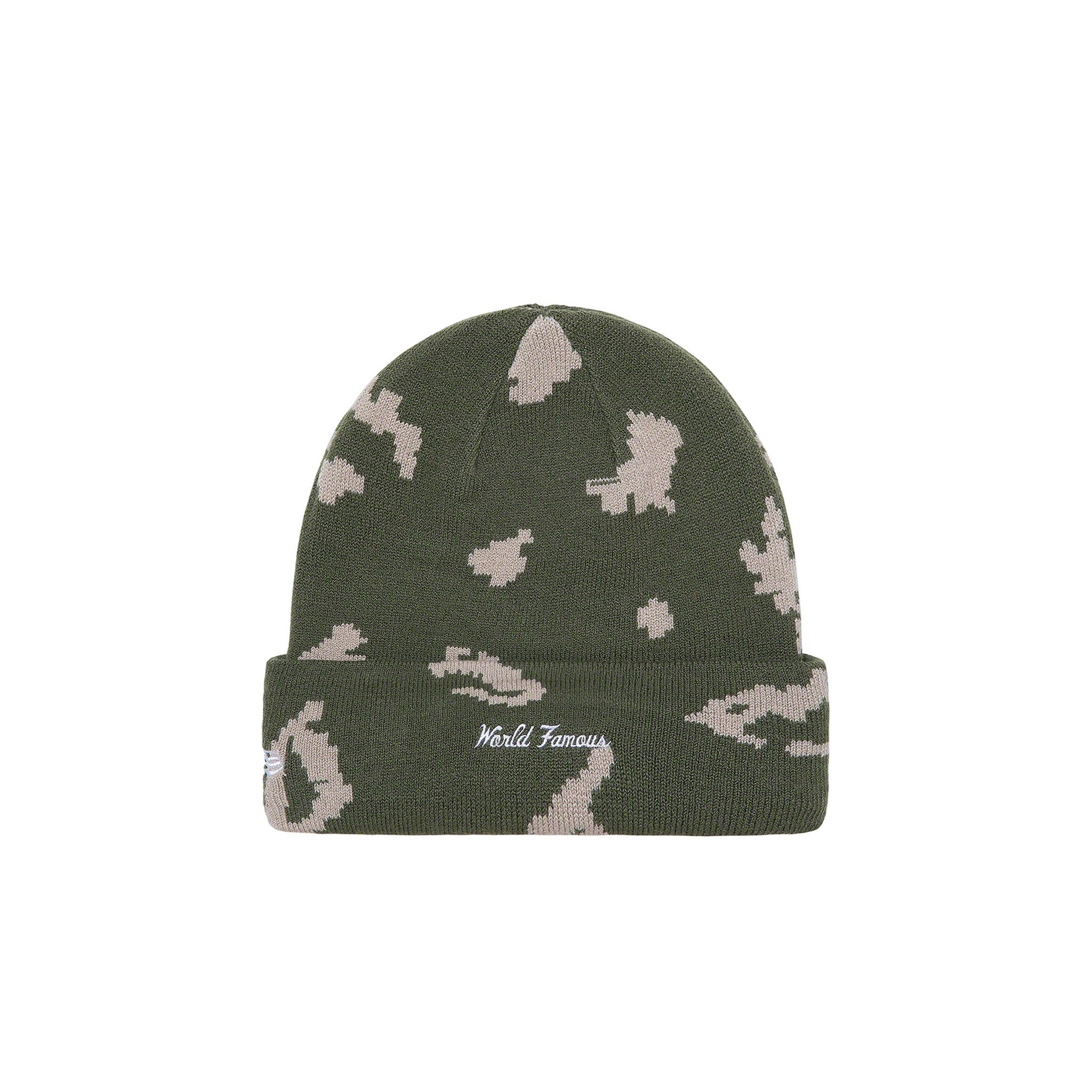 Supreme New Era Box Logo Beanie Olive Russian Camo – STEALPLUG KL