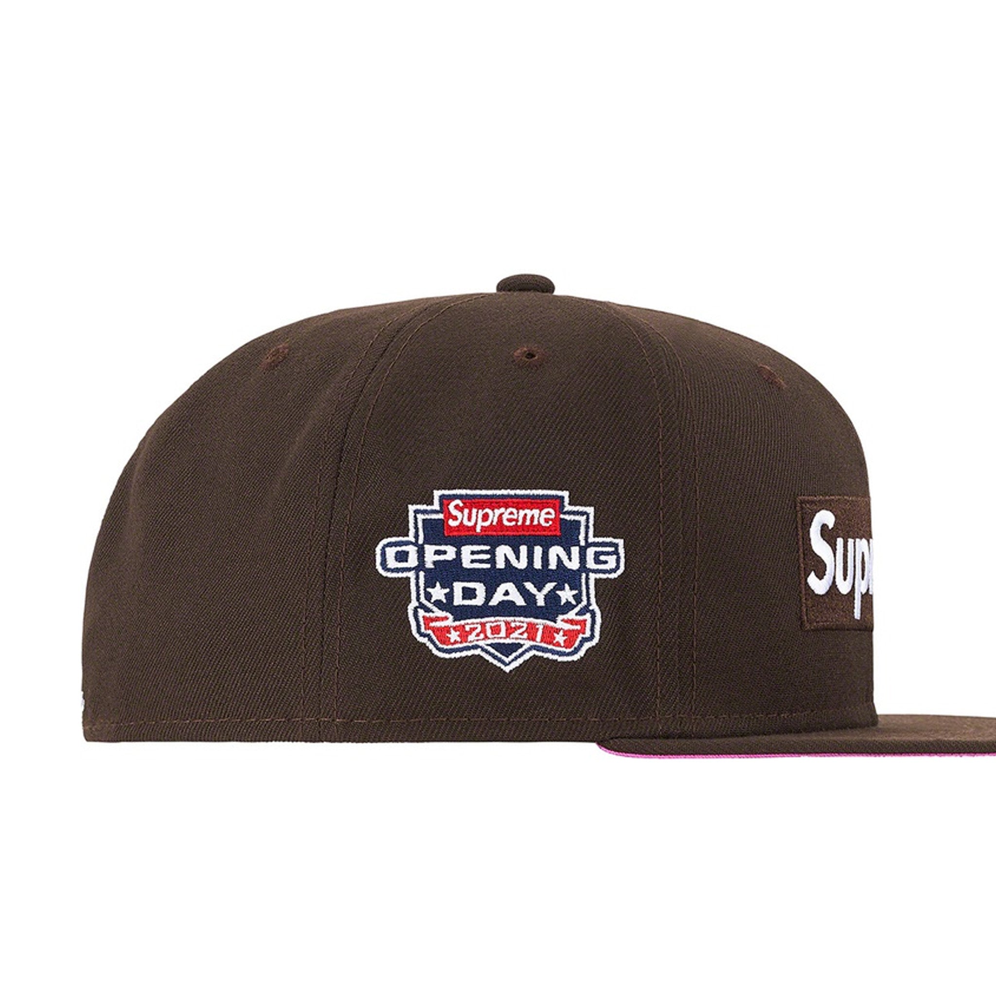 Supreme No Comp Box Logo New Era Cap Brown – STEALPLUG KL