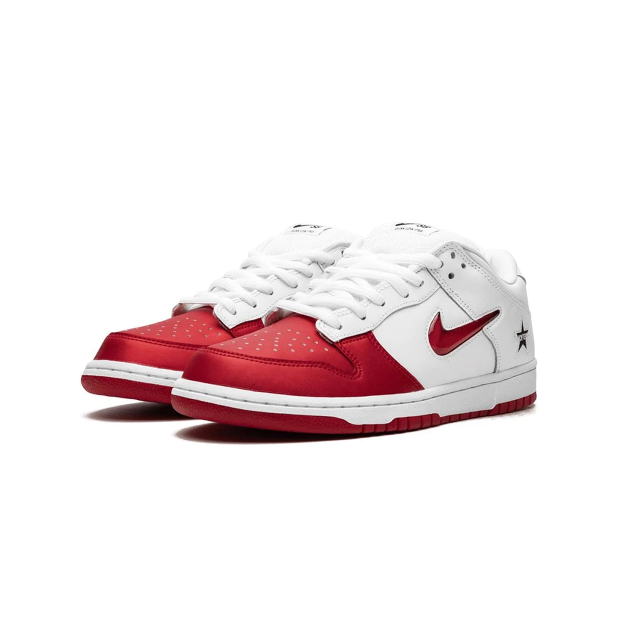 Nike SB Dunk Low Supreme Jewel Swoosh Red – STEALPLUG KL